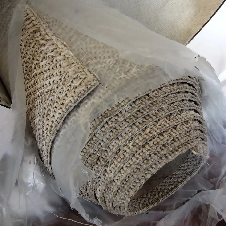 ROLL OF QUALITY EASI-SISAL FISHBONE CARPET // APPROX SIZE: 4.1 x 4m