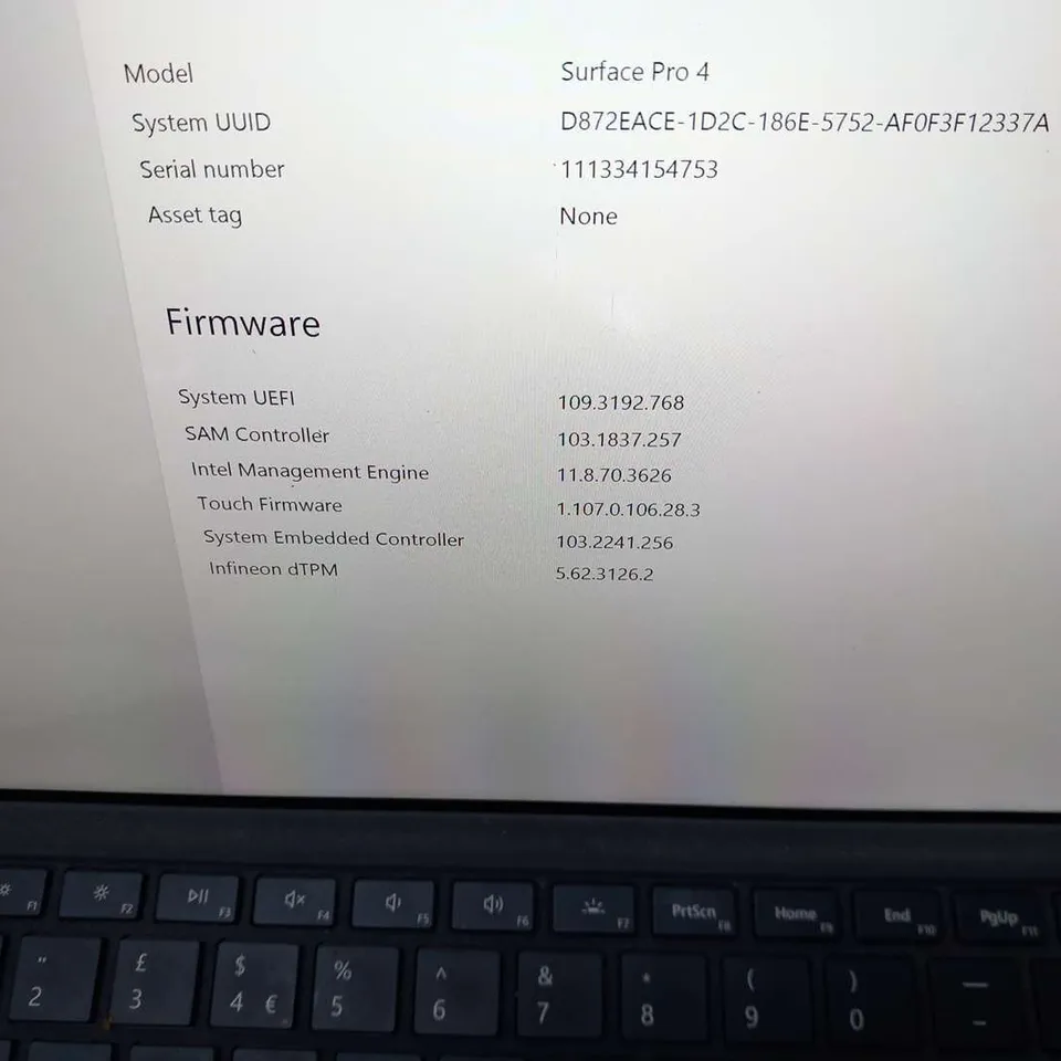 MICROSOFT SURFACE PRO 4 128GB