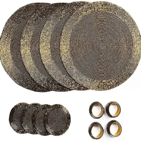 BOXED DEX GLASS 12 PIECE NO PATTERN ROUND PLACEMAT SET (1 ITEM)