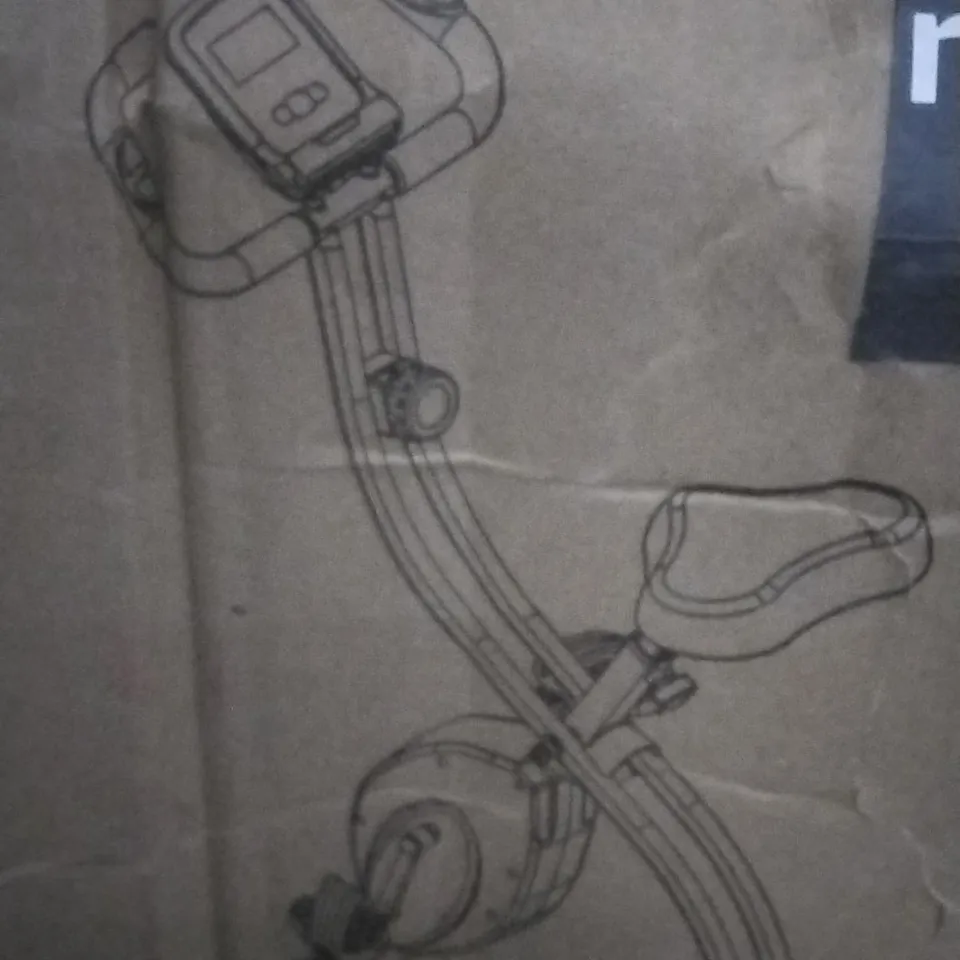 BOXED LONTEK FOLDING MAGNETIC UPRIGHT EXERCISE BIKE 