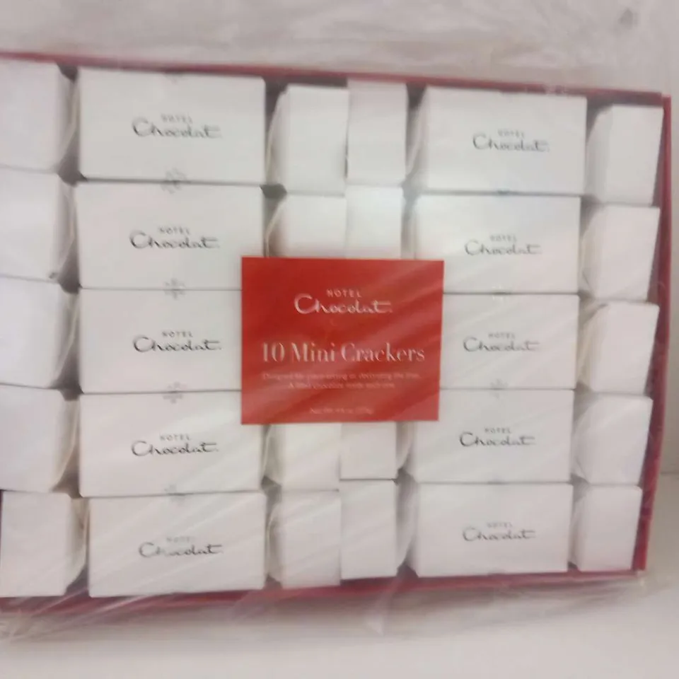 TWO SETS OF HOTEL CHOCOLAT 10 MINI CRACKERS