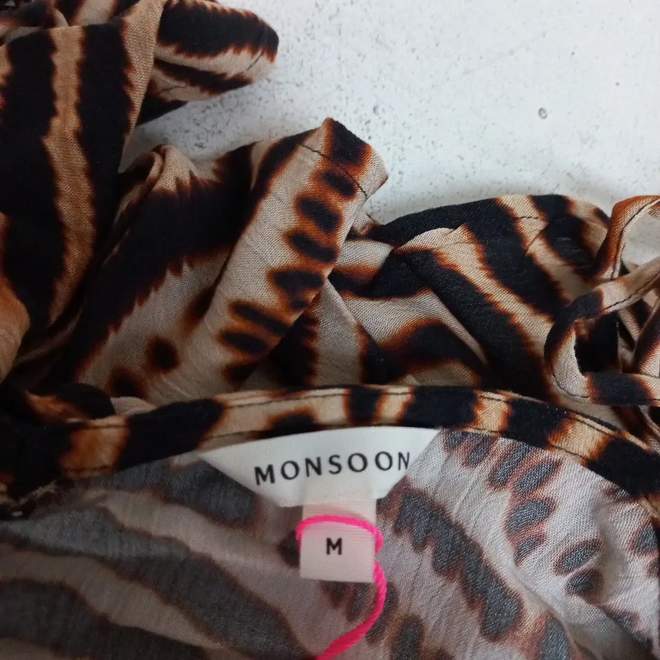 MONSOON TIGER PRINT KIMONO-STYLE ROBE – WOMEN'S, UK SIZE M