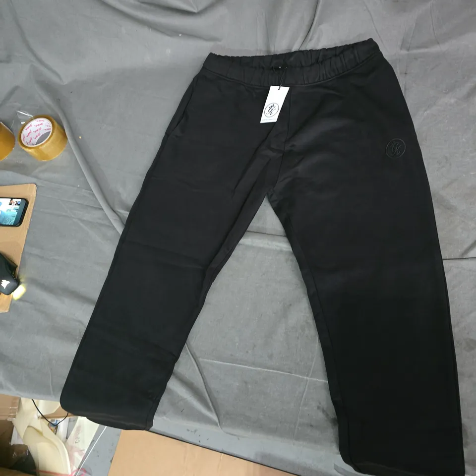 THE GYM KING BLACK JOGGERS SIZE L