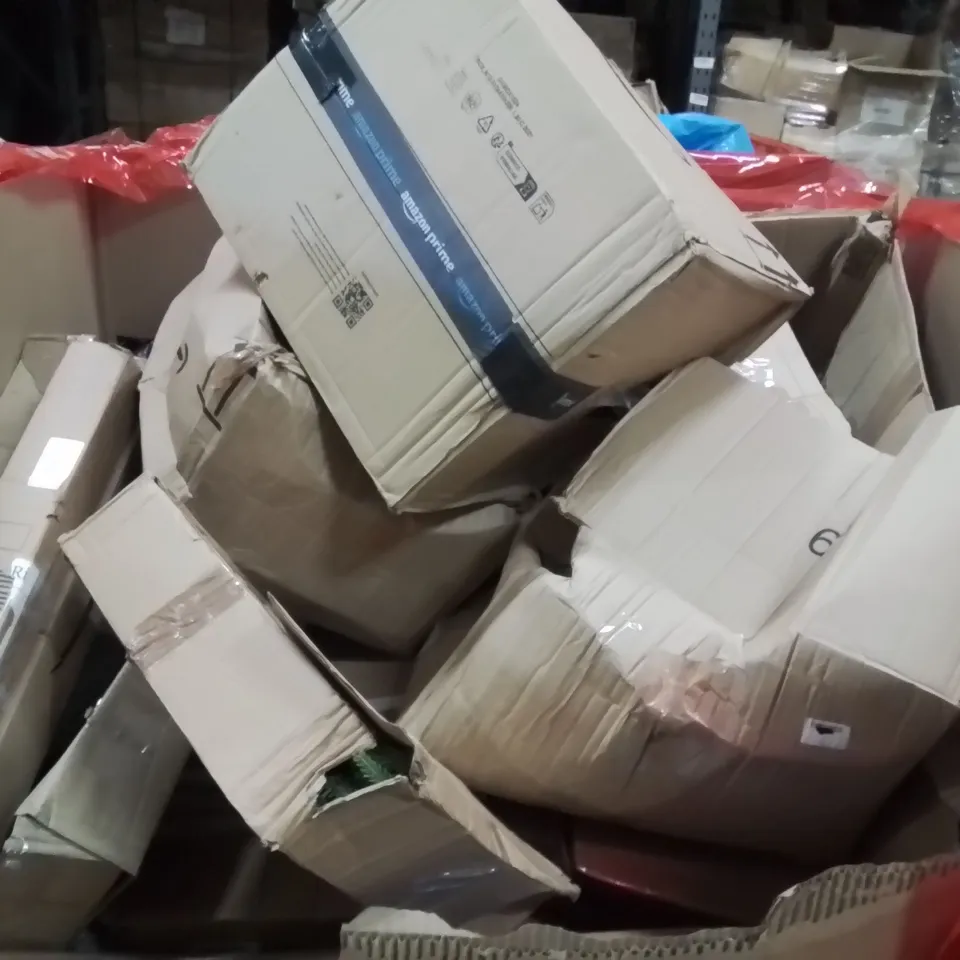 PALLET OF ASSORTED HOUSEHOLD GOODS AND PRODUCTS TO INCLUDE;DOOR MAT,POPUP TENT,CEILING FAN 