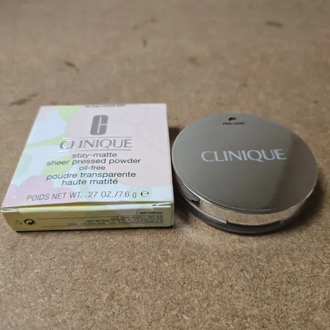 CLINIQUE STAY MATTE SHEER PRESSED POWDER 7.6G 02 STAY NEUTRAL (MF)