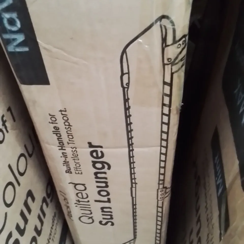BOXED KEPLIN PACK OF 1 QUILTED SUN LOUNGER NAVY