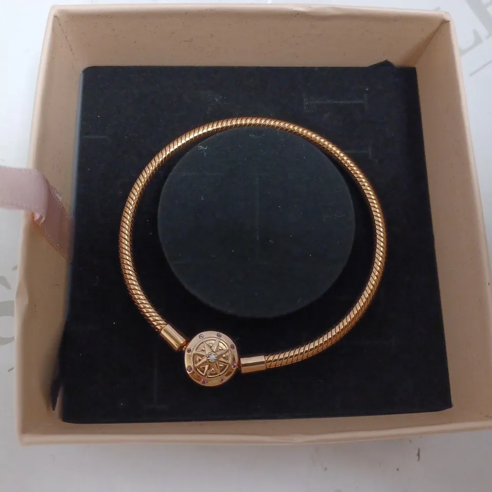 ROSE GOLD EFFECT CHARM BRACELET
