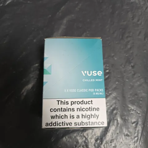VUSE CHILLED MINT NICOTINE PODS – 5 X CLASSIC POD PACKS (6 MG/ML)