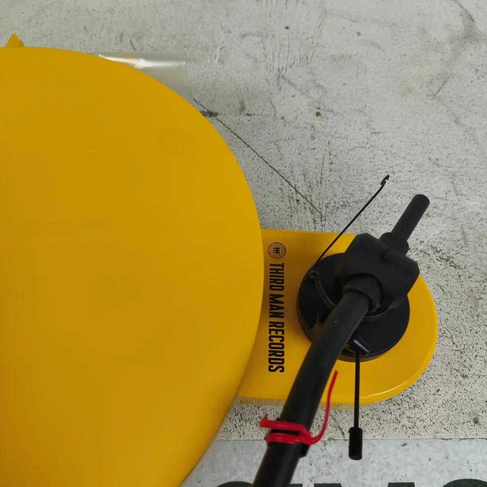 THIRD MAN RECORDS TURNTABLE – YELLOW PORTABLE RECORD PLAYER