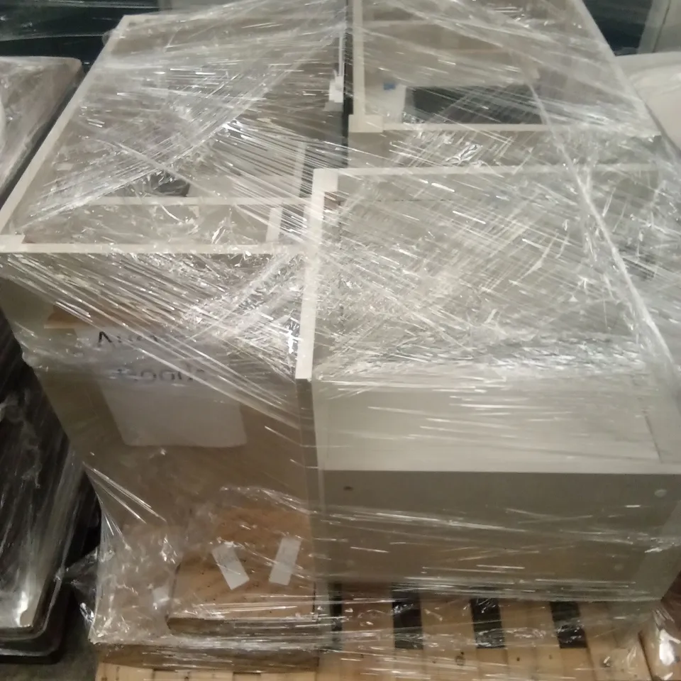 PALLET OF ASSORTED BATHROOM VANITY UNIT CARCASSES AND BASES