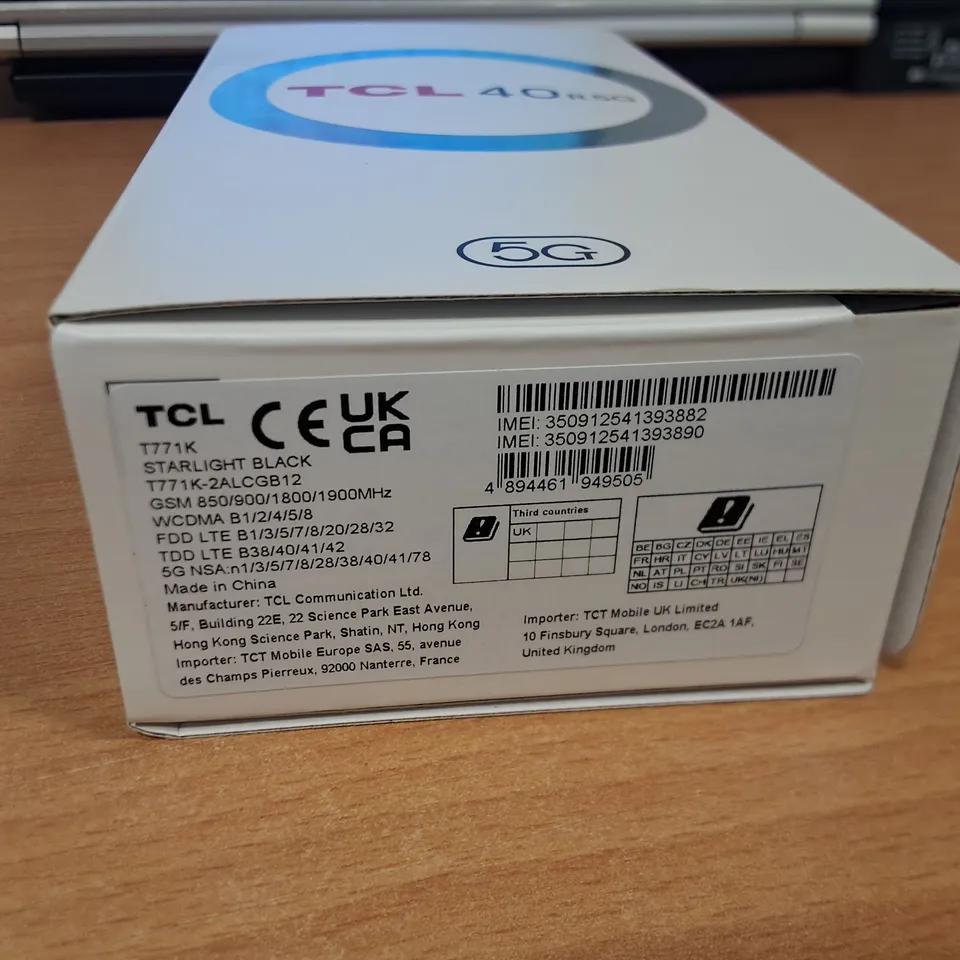 TCL 40R5G Smartphone – StarLight Black, 5G