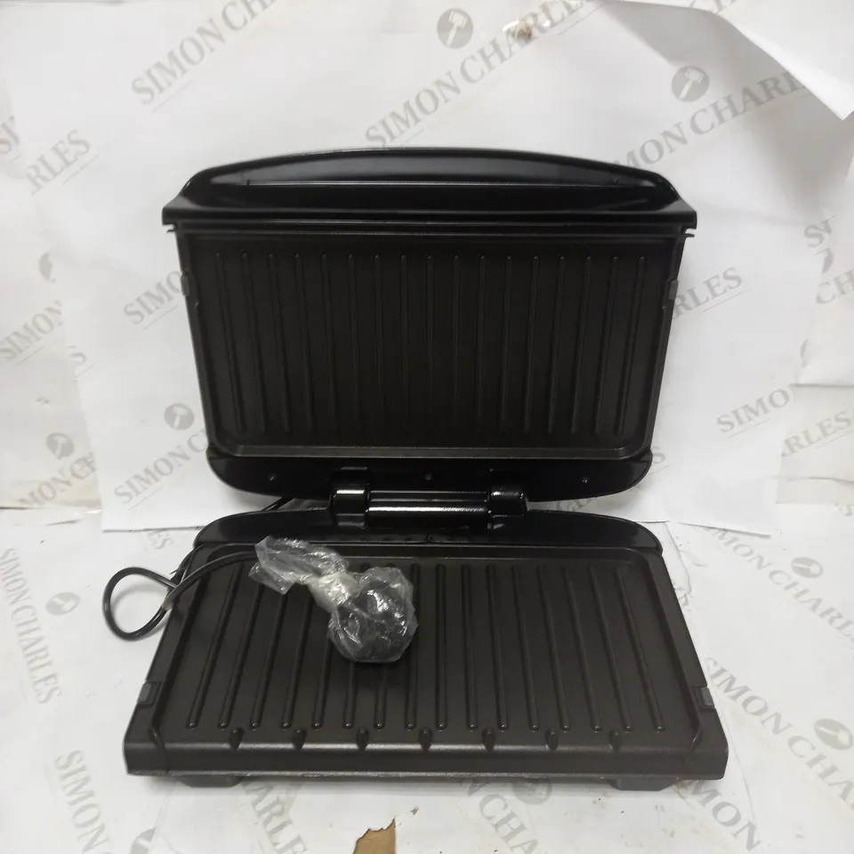 GEORGE FOREMAN MEDIUM REMOVABLE PLATES GRILL, BLACK [24330]