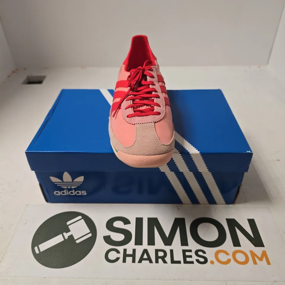 BOXED PAIR OF ADIDAS SL 72 OG WOMENS TRAINERS IN PINK - UK 6.5