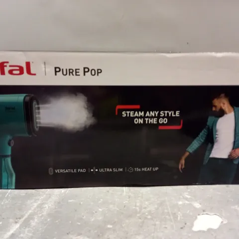 BOXED TEFAL PURE POP ON THE GO STEAMER 