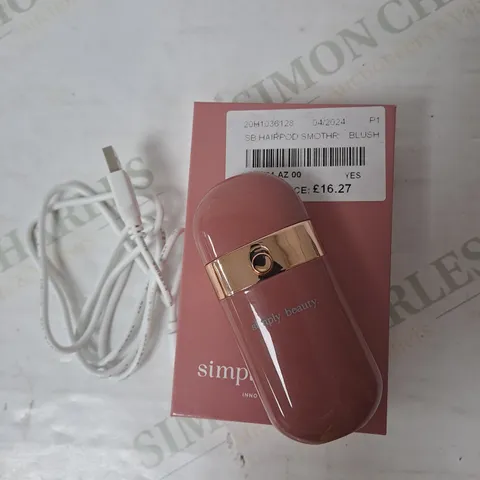 BOXED SIMPLY BEAUTY HAIRPOD DUAL HAIR REMOVER IN PINK
