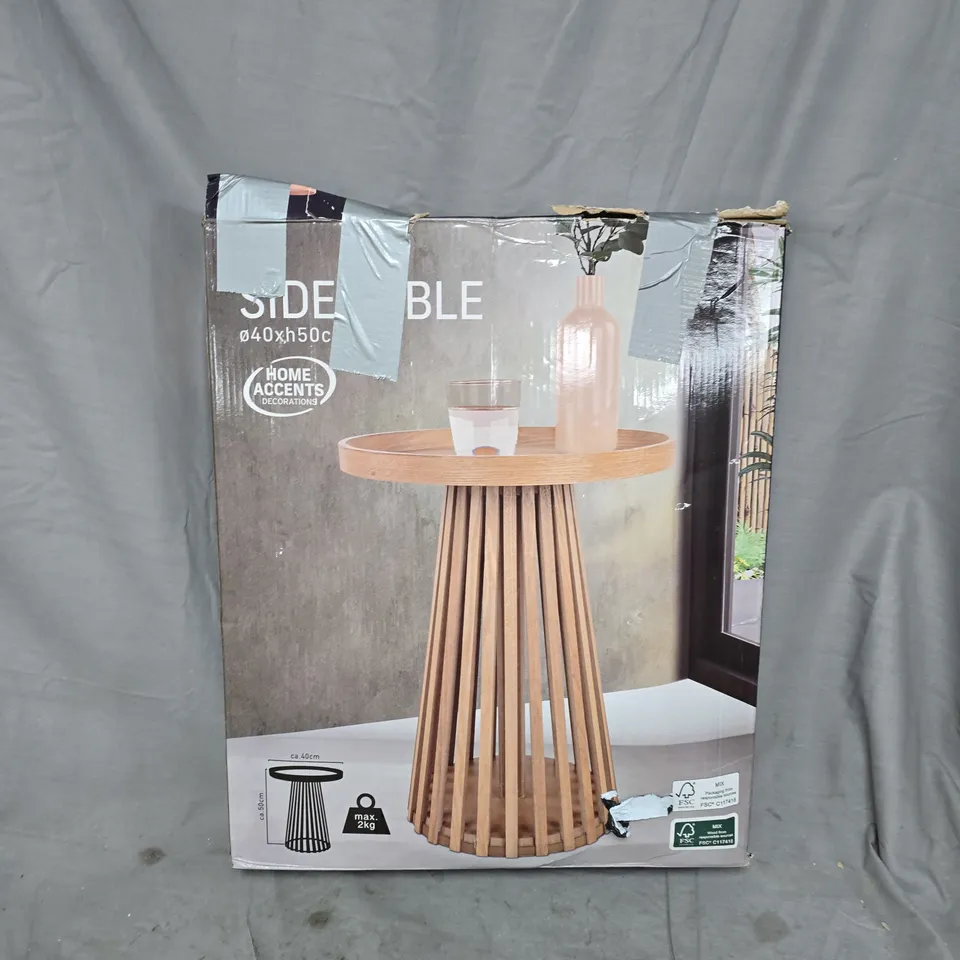 BOXED HOME ACCENTS SIDE TABLE 40X50CM