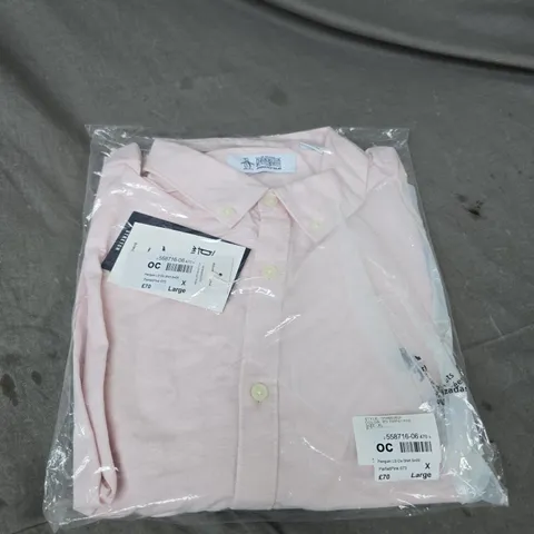 PENGUIN LONG-SLEEVE OXFORD SHIRT – PARFAIT PINK, XL, 