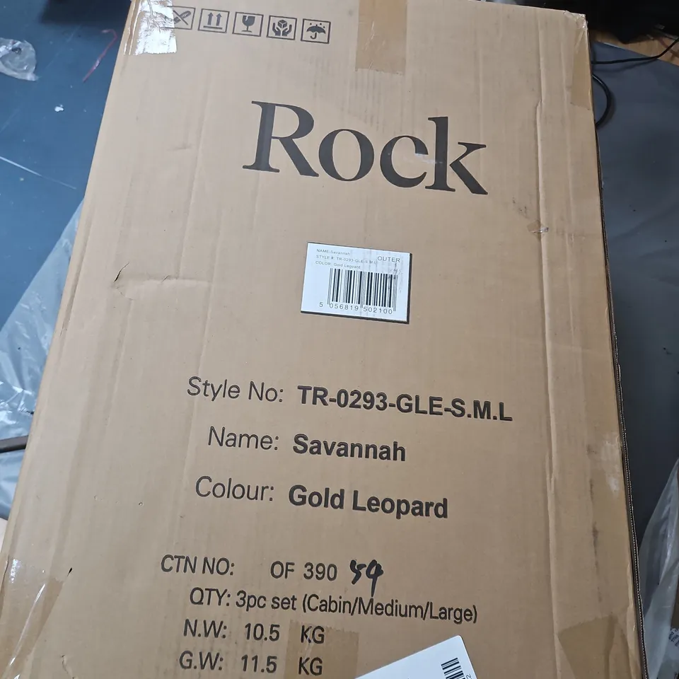 ROCK SAVANNAH LEOPARD PRINT LARGE PIECE LUGGAGE 