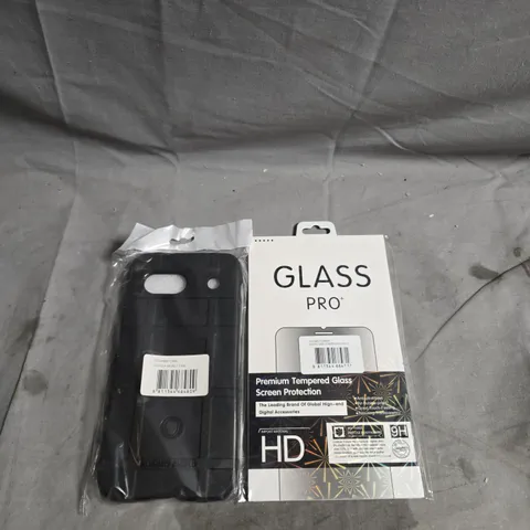 BOX OF ASSORTED PHONE ITEMS TO INCLUDE PHONE CASES AND TEMPERED GLASS