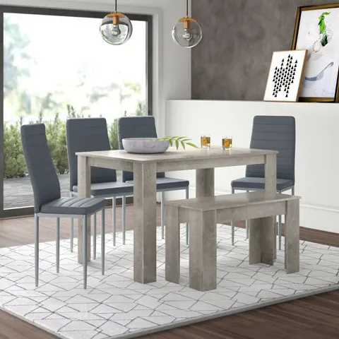 BOXED SARVIS 4-PERSON DINING SET (3 BOXES)