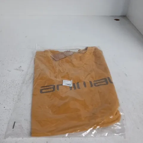 ANIMAL CLASSICO MEN'S LOGO T-SHIRT – MUSTARD – SIZE M