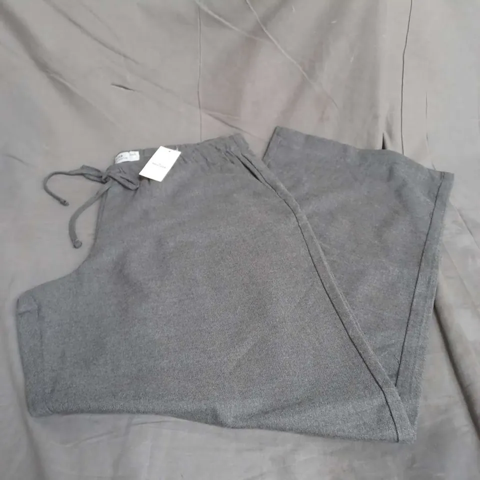 HOLLISTER ADJUSTABLE RISE WIDE LEG PANTS IN GREY SIZE L