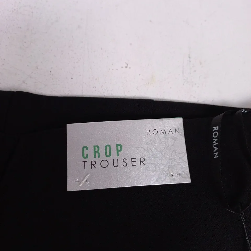 ROMAN CROP TROUSERS – BLACK, UK 16 (EU 44) MEN'S