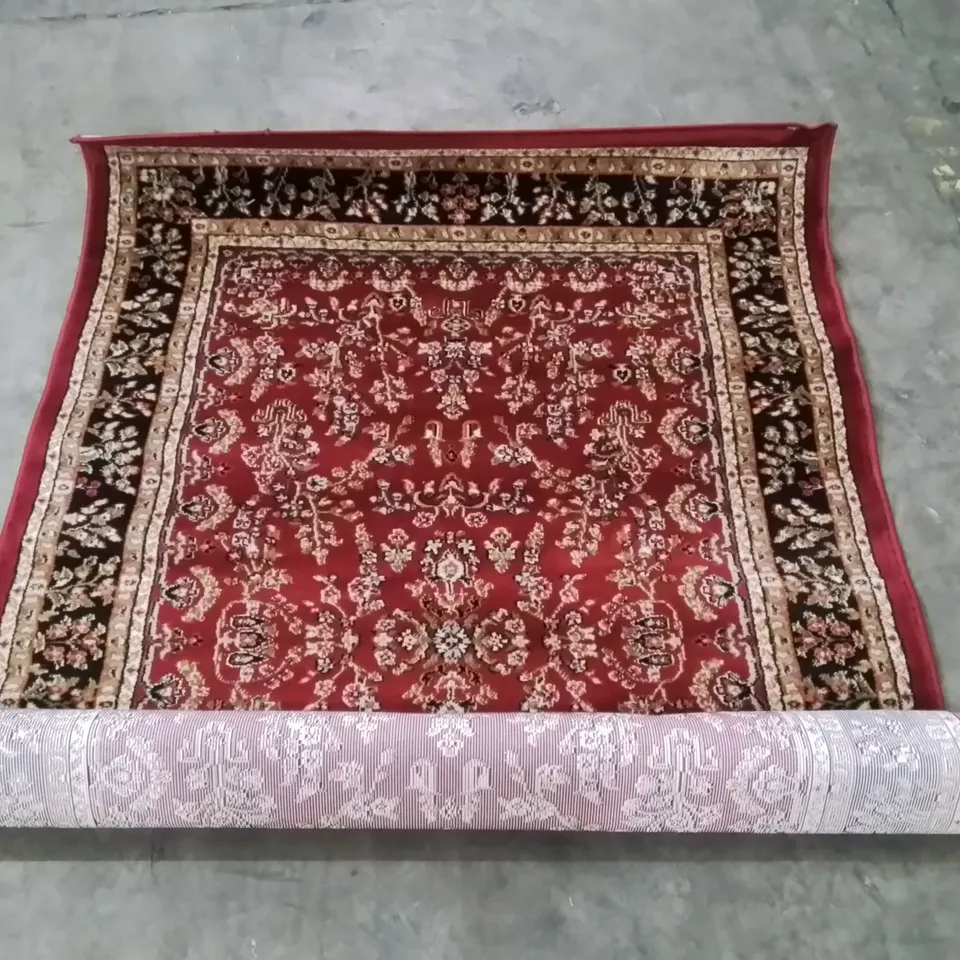 LYNDHURST ORIGINAL AREA RUG IN RED/BLACK 183X120CM