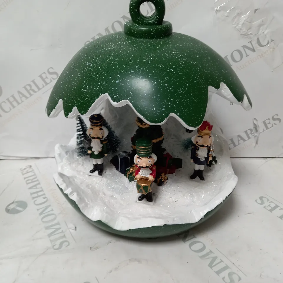 SANTA EXPRESS PRE-LIT SPHERE WITH CHRISTMAS CHARACTER SCENE