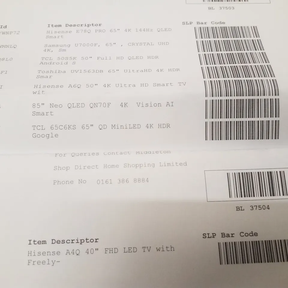PALLET CONTAINING APPROXIMATELY 8 ASSORTED DAMAGED TVS