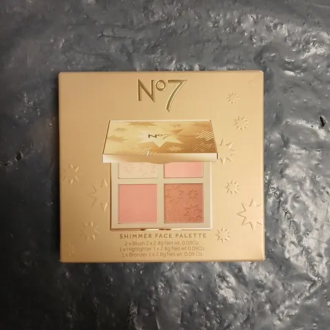 NO7 SHIMMER FACE PALETTE β FOUR-SHADE MAKEUP PALETTE