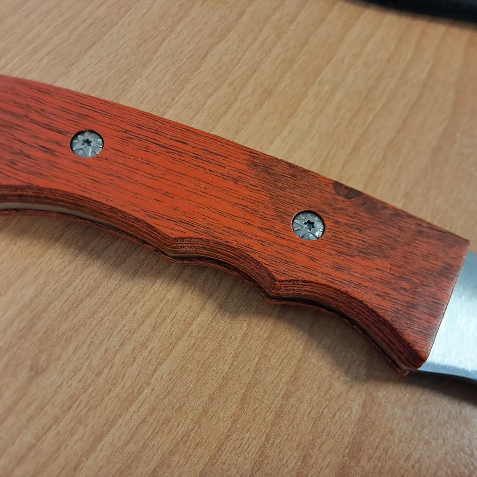 6.5" FULL TANG CURVED KNIFE WITH SHEATH 