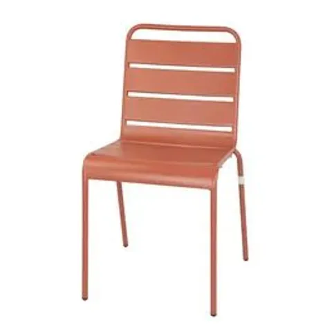 BOXED BOLERO AMALFI CK063 SLATTED STEEL SIDE CHAIRS (PACK OF 4)
