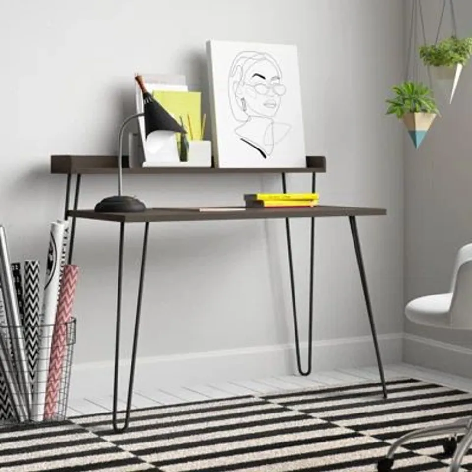 BOXED LASZLO WRITING DESK COMPUTER DESK MANUFACTERED & MODERN