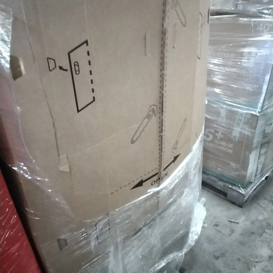 PALLET OF ASSORTED HOUSEHOLD GOODS AND PRODUCTS TO INCLUDE; BOXED FURNITURE ETC