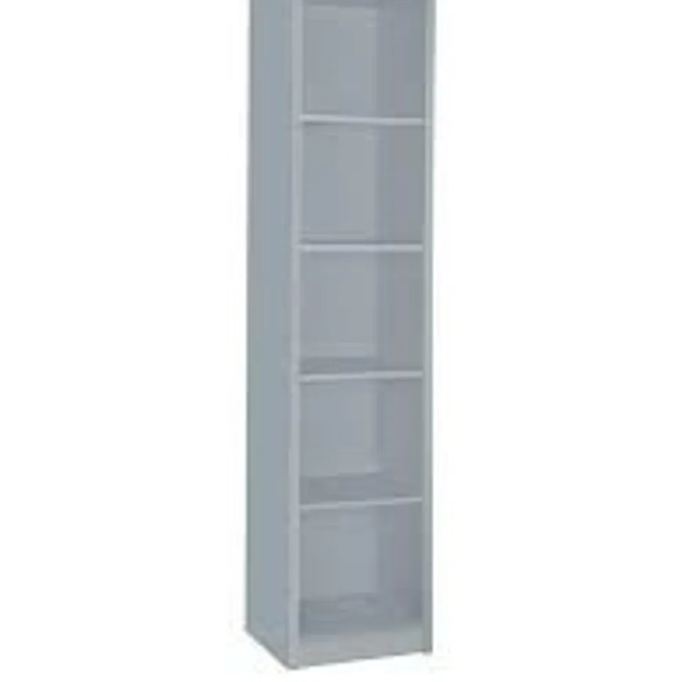 BOXED METRO TALL WIDE BOOKCASE - GREY (1 BOX)