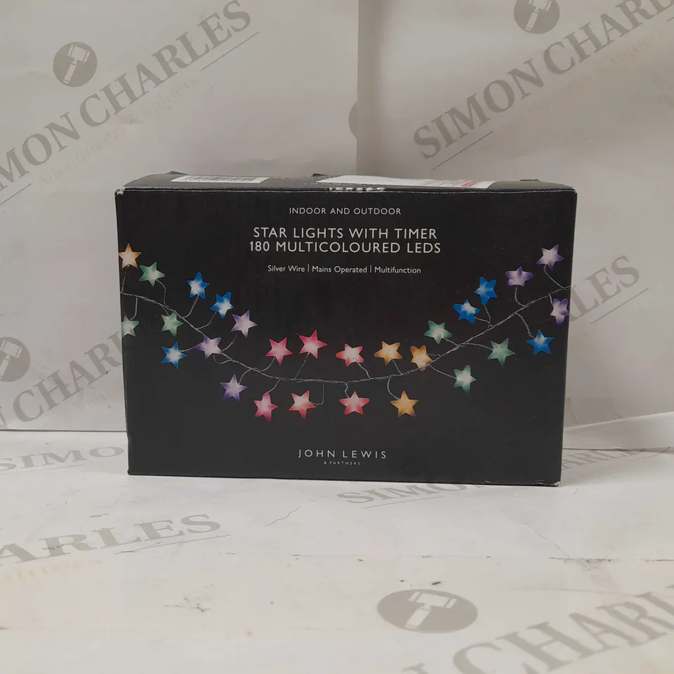 180 STAR LIGHT WITH TIMER- MULTICOLOURED LED