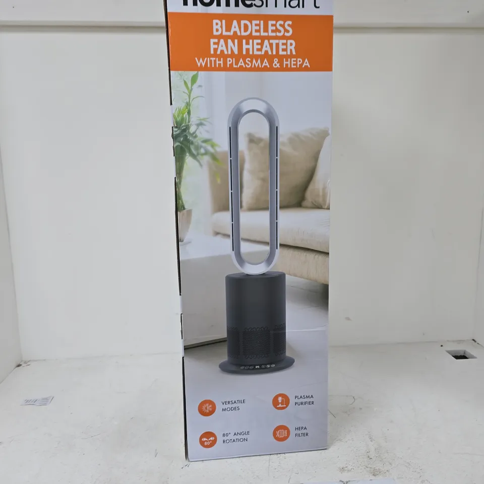 HOMESMART BLADELESS FAN HEATER WITH PLASMA & HEPA – BOXED