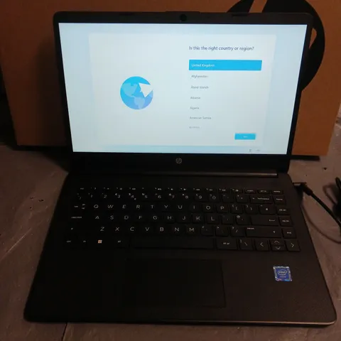 BOXED HP INTEL CELERON 128GB SSD LAPTOP IN BLACK - 14S-DQ0034NA