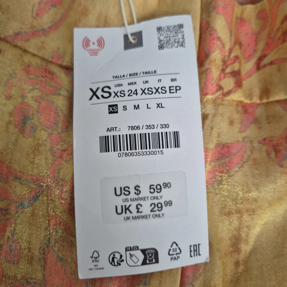 ZARA FLORAL PRINT PANTS– XS