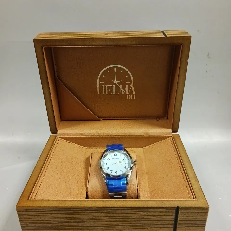 MENS HELMHA DH WATCH –  STAINLESS STEEL STRAP – 3ATM WATER RESISTANT