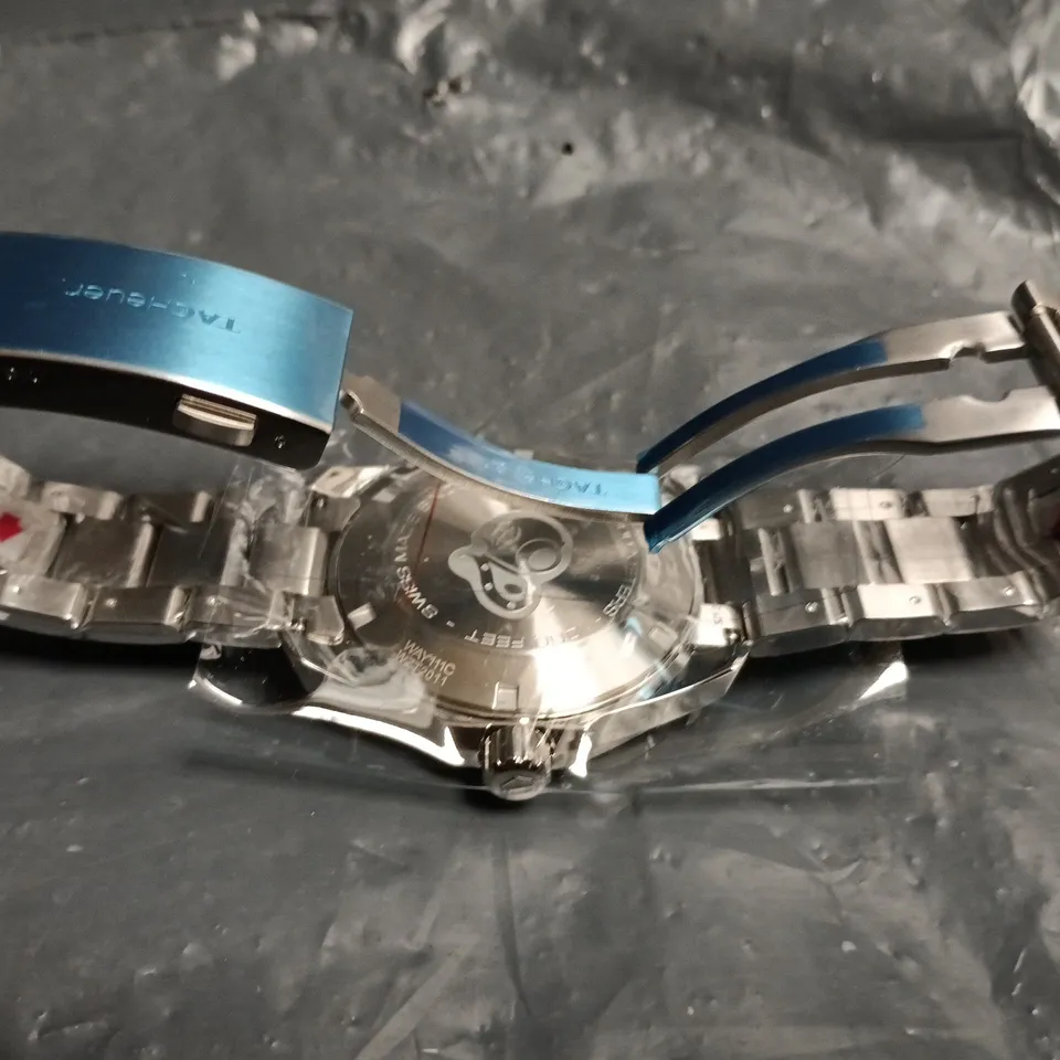 TAG HEUER AQUARACER DIVER'S WATCH – BLUE DIAL, STAINLESS STEEL – BOXED