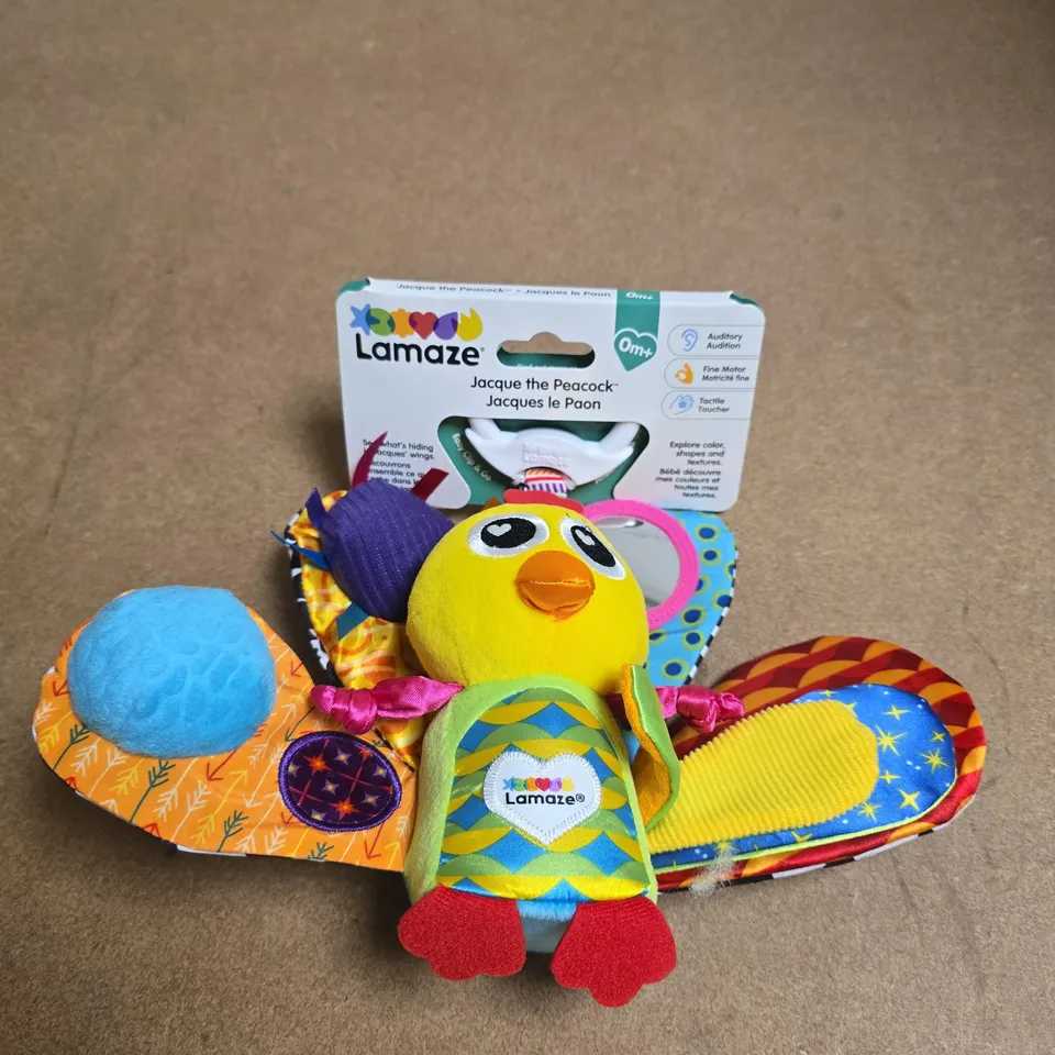 LAMAZE JACQUE THE PEACOCK BABY TOY – SOFT PLUSH BIRD