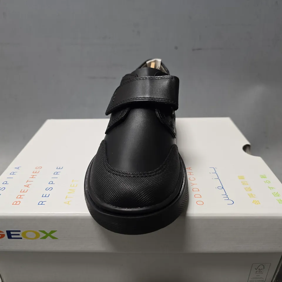 BOXED GOEX J RIDDOCK B I BLACK SMART SHOES - UK 1 