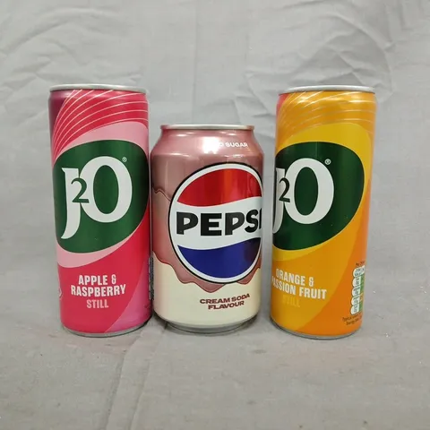 APPROXIMATELY 5 ASSORTED FOOD AND DRINK ITEMS TO INCLUDE PEPSI, J20, PRINGLES, ETC