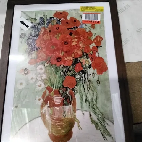 STILL LIFE WITH DAISY'S BY VINCENT VAN GOGH PICTURE FRAME PAINTING 