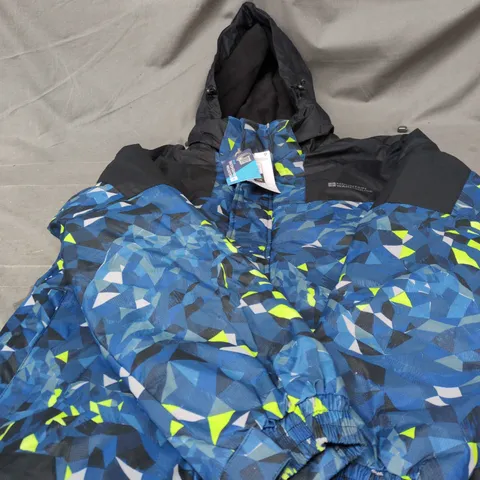 MOUNTAIN WAREHOUSE SHADOW II PRINTED SKI JACKET – DARK BLUE, M