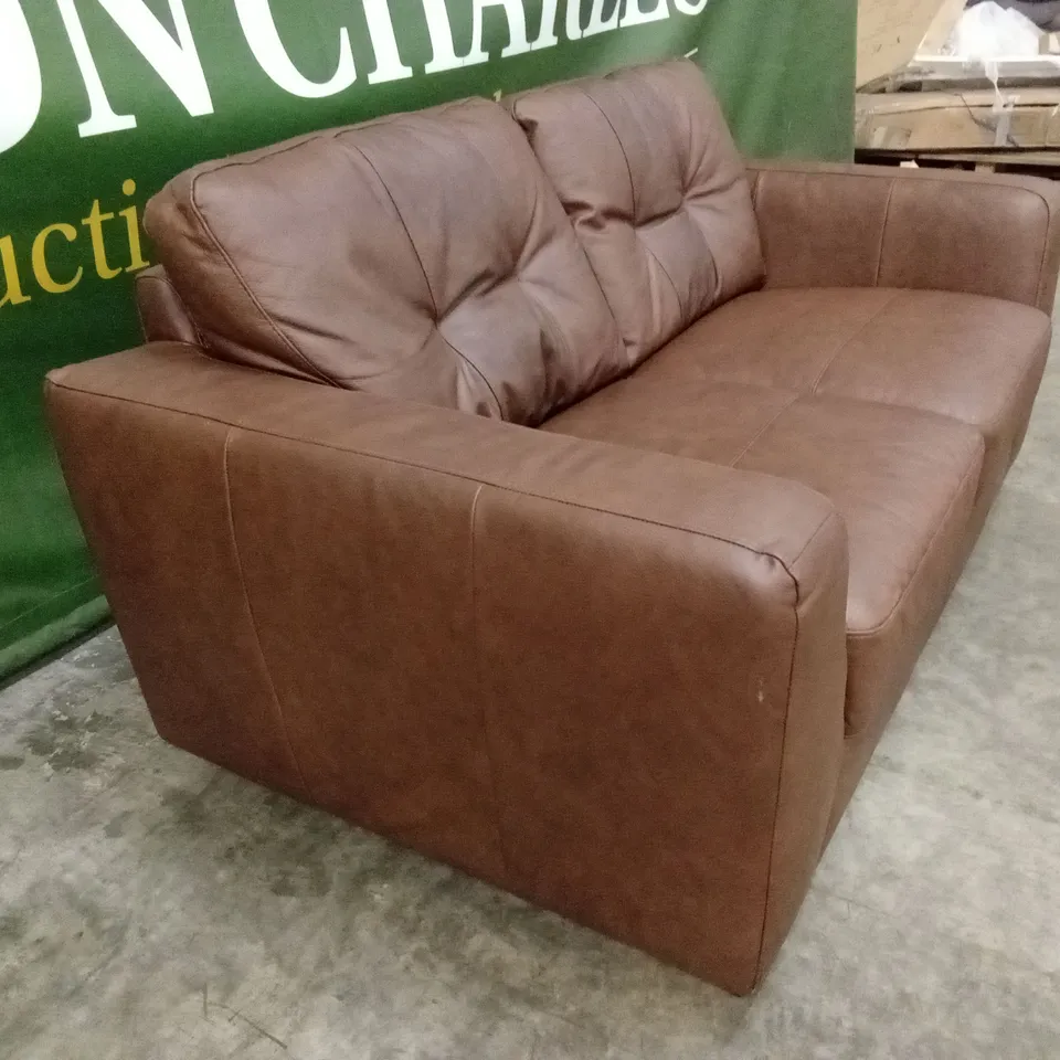 ARDEN ITALIAN LEATHER 2 SEATER SOFA RRP £1299
