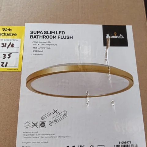 BOXED SUPA SLIM LED BATHROOM FLUSH 