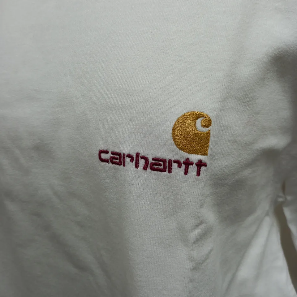 CARHARTT WHITE LOGO TSHIRT - SIZE LARGE